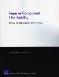 Book Cover for Reserve Component Unit Stability by Thomas F Lippiatt, J Michael Polich, National Defense Research Institute US