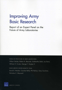 Book Cover for Improving Army Basic Research by Gilbert F Decker, Rand Corporation