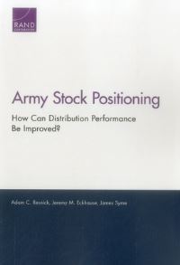 Book Cover for Army Stock Positioning by Adam C Resnick, Jeremy Michael Eckhause, James Syme, Rand Corporation