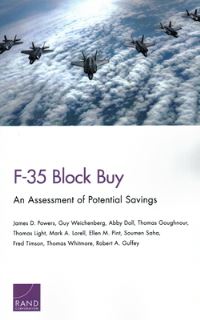 Book Cover for F-35 Block Buy by James D Powers, Rand Corporation, Project Air Force US