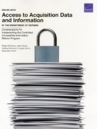 Book Cover for Issues With Access to Acquisition Data and Information in the Department of Defense by Megan McKernan, Jessie Riposo, Geoffrey McGovern, Douglas Shontz, Badreddine AhtchiAli