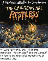 Book Cover for The Chickens Are Restless by Gary Larson