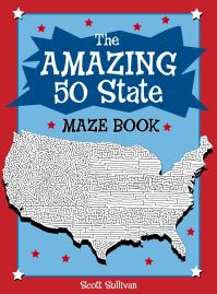 Book Cover for The Amazing 50 State Maze Book by Scott Sullivan