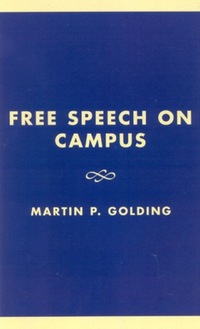 Book Cover for Free Speech on Campus by Martin P Golding