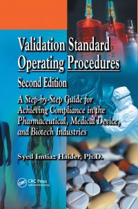 Book Cover for Validation Standard Operating Procedures by Syed Imtiaz Haider