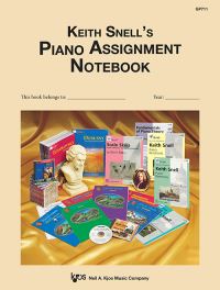 Book Cover for Keith Snell's Piano Assignment Notebook by Keith Snell
