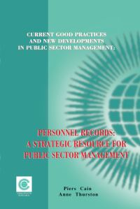 Book Cover for Personnel Records by Piers Cain, Anne Thurston, Commonwealth Secretariat