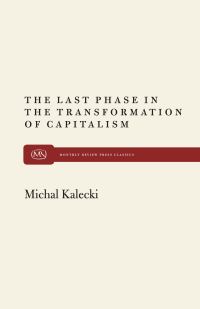 Book Cover for The Last Phase in Transformation by Michal Kalecki