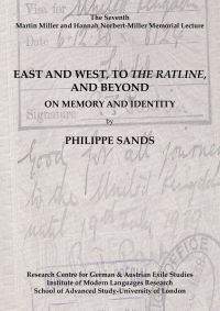 Book Cover for East and West, to 'The Ratline', and Beyond by Philippe Sands