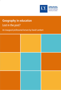 Book Cover for Geography in Education by David Lambert, University of London