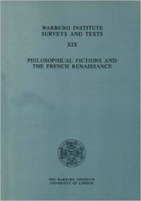 Book Cover for Philosophical Fictions and the French Renaissance by Neil Kenny