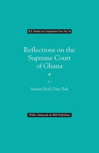 Book Cover for Reflections on the Supreme Court of Ghana by S K DateBah