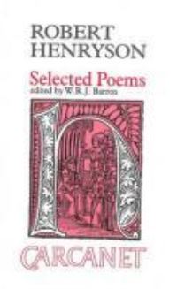 Book Cover for Selected Poems by Robert Henryson, W R J Barron