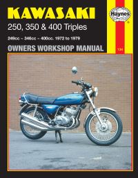Book Cover for Kawasaki 250, 350 & 400 Three Cylinder Models Owners Workshop Manual by Frank Meek