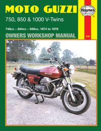 Book Cover for Moto Guzzi 750, 850 and 1000 V-Twins Owners Workshop Manual by Mansur Darlington
