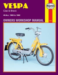 Book Cover for Vespa Ciao and Bravo Owners Workshop Manual by Pete Shoemark