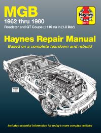 Book Cover for MGB Roadster & GT Coupe 1962 Thru 1980 Haynes Repair Manual by Chris Rogers