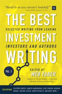 Book Cover for The Best Investment Writing. Volume 2 by Mebane T Faber