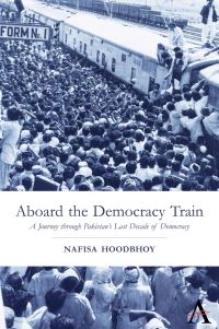 Book Cover for Aboard the Democracy Train by Nafisa Hoodbhoy