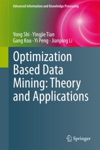 Book Cover for Optimization Based Data Mining by Yong Shi