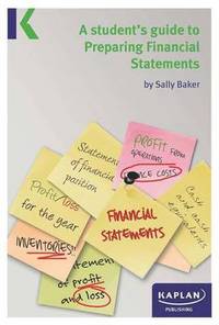 Book Cover for A Student's Guide to Preparing Financial Statements by Sally Baker