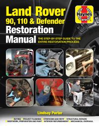 Book Cover for Land Rover 90, 110 & Defender Restoration Manual by Lindsay Porter
