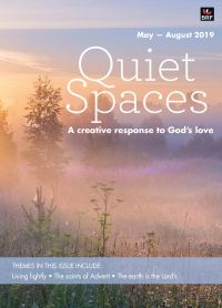 Book Cover for Quiet Spaces May-August 2018 by Sally Smith
