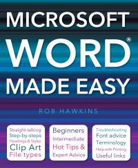 Book Cover for Microsoft Word Made Easy by Rob Hawkins