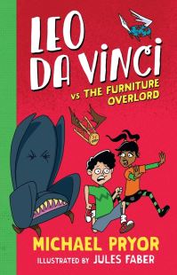 Book Cover for Leo Da Vinci Vs the Furniture Overlord by Michael Pryor