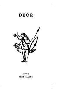 Book Cover for Deor by Kemp Malone