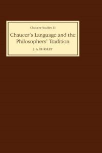 Book Cover for Chaucer's Language and the Philosophers' Tradition by J D Burnley