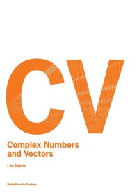 Book Cover for Complex Numbers and Vectors by ACER Press