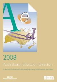 Book Cover for 2008 Australasian Education Directory by ACER Press