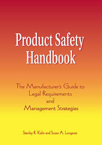 Book Cover for Product Safety Handbook by Stanley R Kalin, Sue Longacre