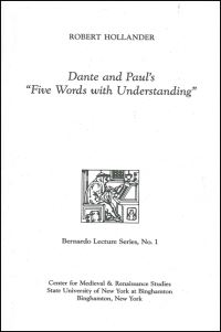 Book Cover for Dante and Paul's Five Words With Understanding by Robert Hollander