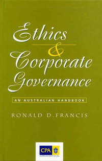 Book Cover for Ethics and Corporate Governance by Francis