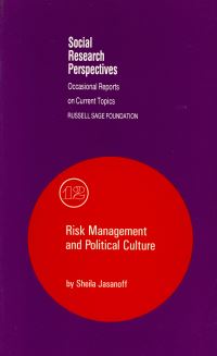 Book Cover for Risk Management and Political Culture by Sheila Jasanoff