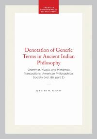 Book Cover for The Denotation of Generic Terms in Ancient Indian Philosophy by Peter M Scharf