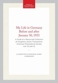 Book Cover for My Life in Germany Before and After January 30, 1933 by Harry Liebersohn, Dorothee Schneider