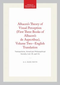 Book Cover for Alhacen's Theory of Visual Perception by A Mark Smith