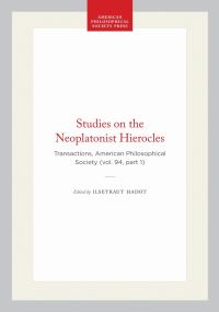 Book Cover for Studies on the Neoplatonist Hierocles by Ilsetraut Hadot