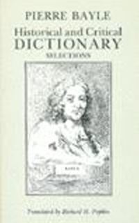 Book Cover for Historical and Critical Dictionary by Pierre Bayle
