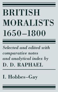 Book Cover for British Moralists: 1650-1800 (Volumes 1) by D D Raphael