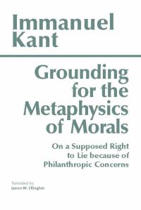 Book Cover for Grounding for the Metaphysics of Morals by Immanuel Kant