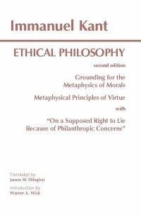 Book Cover for Kant: Ethical Philosophy by Immanuel Kant