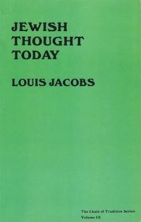 Book Cover for Jewish Thought Today by Louis Jacobs