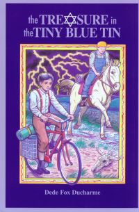 Book Cover for The Treasure in the Tiny Blue Tin by Dede Fox Ducharme