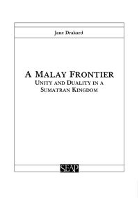 Book Cover for A Malay Frontier by Jane Drakard