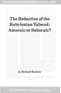 Book Cover for The Redaction of the Babylonian Talmud by Richard Lee Kalmin