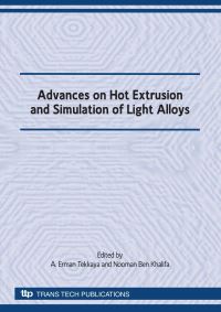 Book Cover for Advances on Hot Extrusion and Simulation of Light Alloys by A Erman Tekkaya, Nooman Ben Khalifa